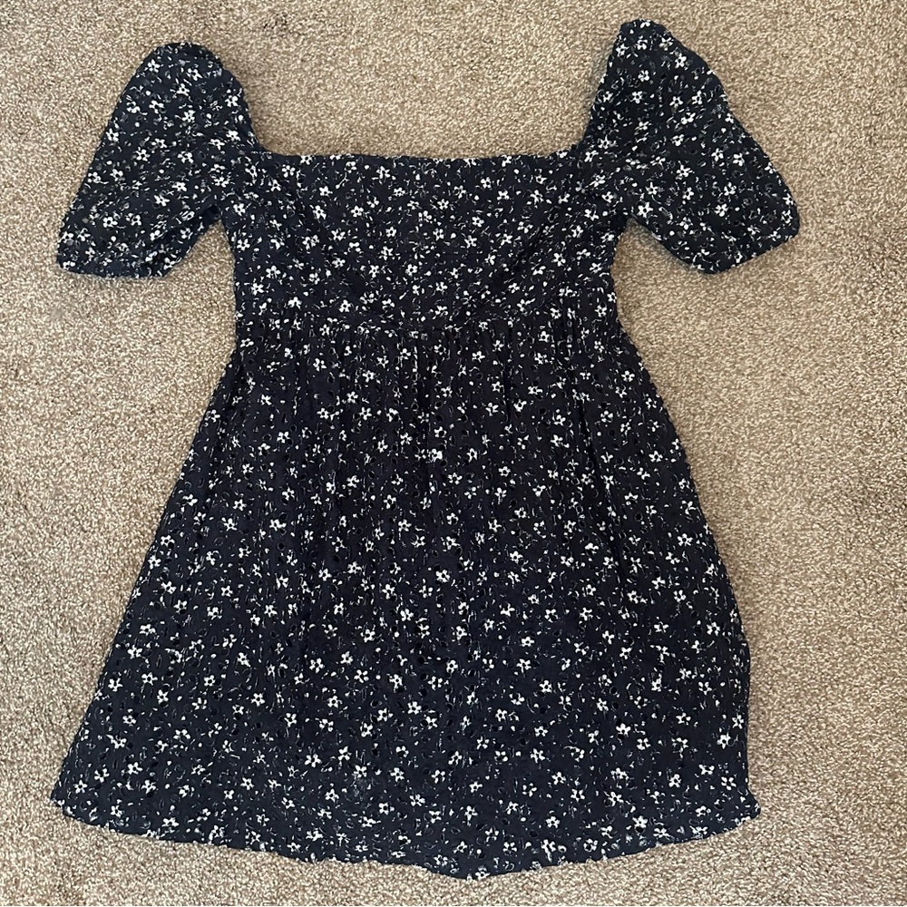Floral Babydoll Eyelet Dress